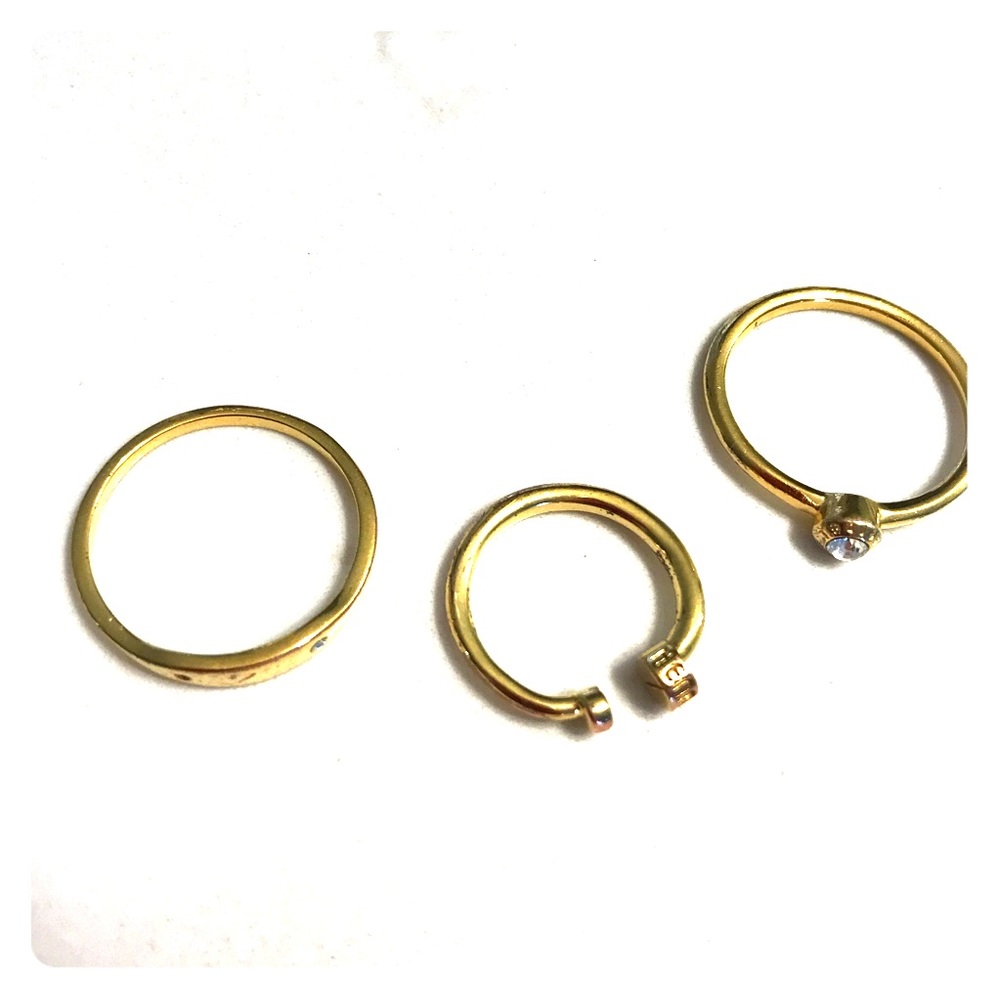 Henri Bendel ring set (3)